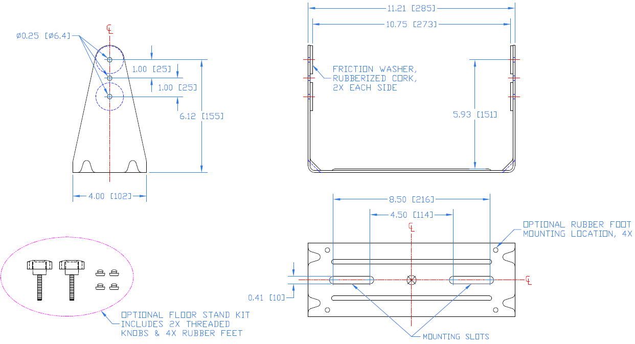 YKRX6 Yoke Bracket Fulcrum Acoustic