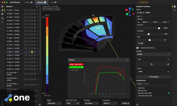 Fulcrum One integrates the design, deployment and management of traditional and immersive audio systems into a single software solution