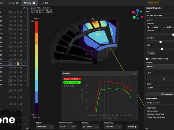 Fulcrum One integrates the design, deployment and management of traditional and immersive audio systems into a single software solution